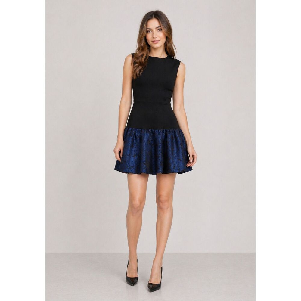 ERIN By Erin Fetherston Sleeveless Mini Dress In Sapphire Multi 12